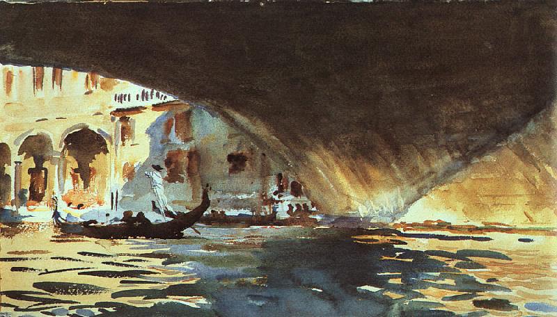 John Singer Sargent Under the Rialto Bridge oil painting picture